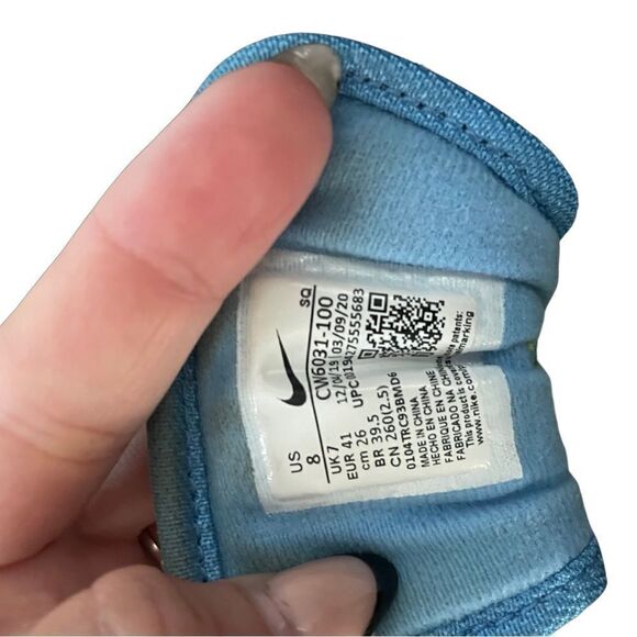 Nike Air Max 1 'Spring Daisy' White Gray/Green Sneaker - Size 8 - Picture 9 of 10